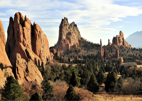 photo of the romantic proposal spot Garden of the Gods in Colorado